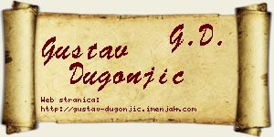 Gustav Dugonjić vizit kartica